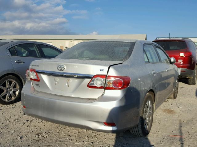 5YFBU4EE7DP093975 - 2013 TOYOTA COROLLA BA SILVER photo 4