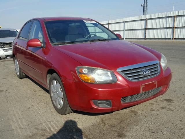 KNAFE221595660707 - 2009 KIA SPECTRA EX RED photo 1