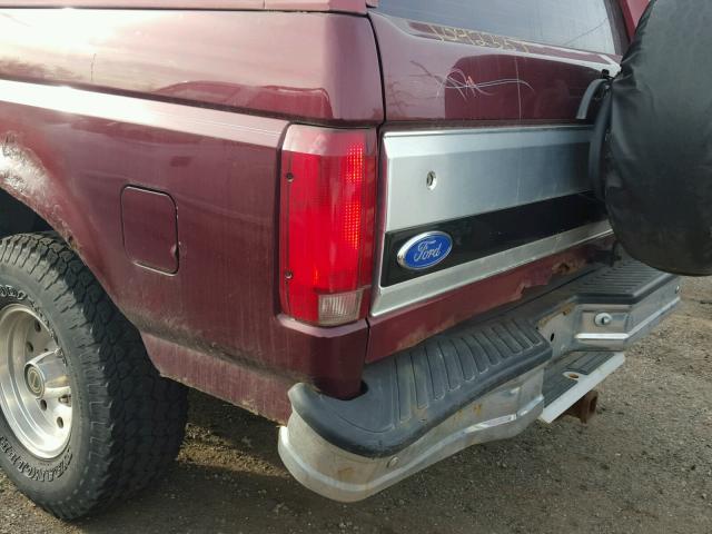 1FMEU15NXTLA24440 - 1996 FORD BRONCO U10 MAROON photo 9