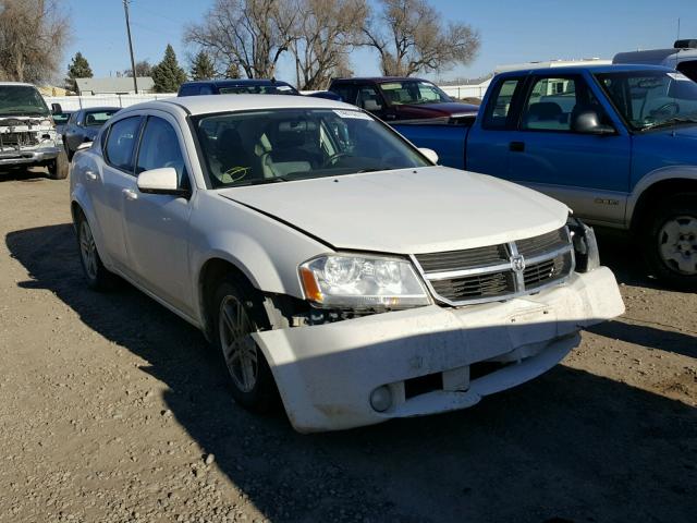 1B3CC5FB3AN215582 - 2010 DODGE AVENGER R/ WHITE photo 1