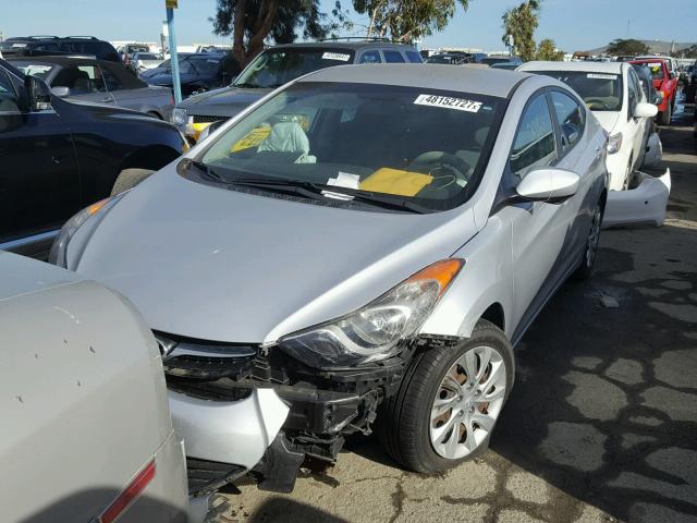 KMHDH4AEXCU442885 - 2012 HYUNDAI ELANTRA GL SILVER photo 2