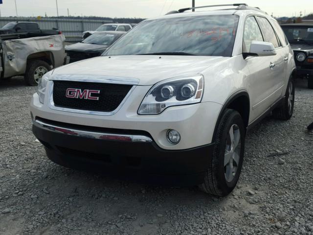 1GKKRRED0BJ386483 - 2011 GMC ACADIA SLT WHITE photo 2