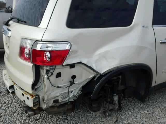 1GKKRRED0BJ386483 - 2011 GMC ACADIA SLT თეთრი ფოტო 9