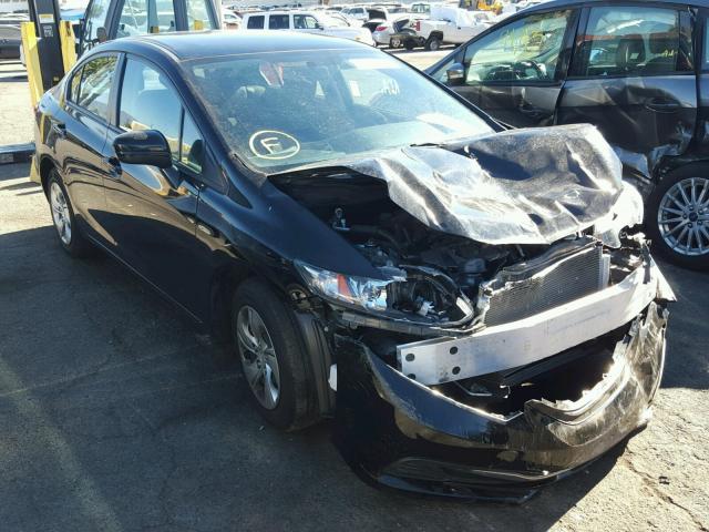 19XFB2F52EE224629 - 2014 HONDA CIVIC LX BLACK photo 1