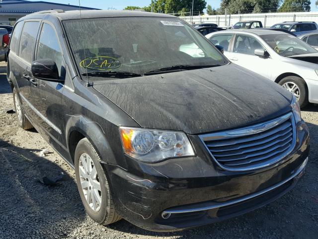 2C4RC1BGXER435054 - 2014 CHRYSLER TOWN & COU BLACK photo 1