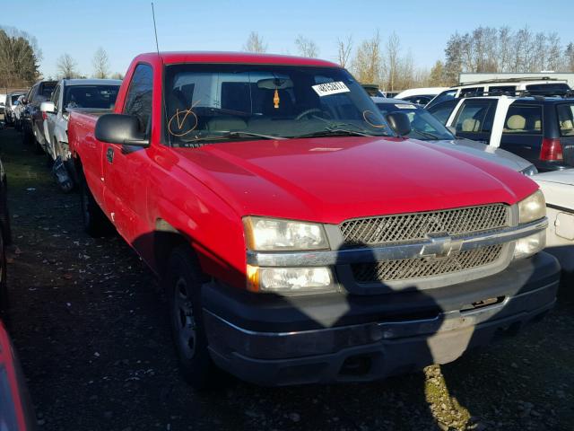 1GCEC14VX4Z100231 - 2004 CHEVROLET SILVERADO RED photo 1