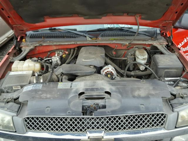 1GCEC14VX4Z100231 - 2004 CHEVROLET SILVERADO RED photo 7