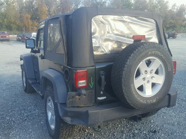 1J4AA2D11AL230270 - 2010 JEEP WRANGLER S GREEN photo 3