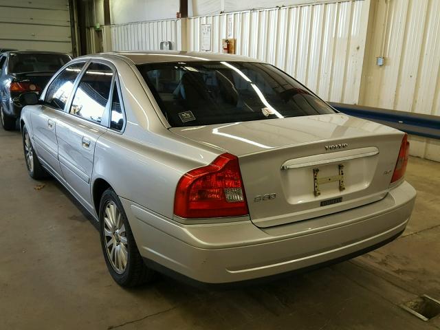 YV1TH592961446412 - 2006 VOLVO S80 2.5T SILVER photo 3