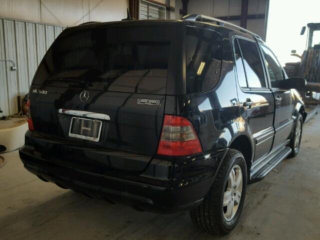 4JGAB75E95A535000 - 2005 MERCEDES-BENZ ML 500 BLACK photo 4