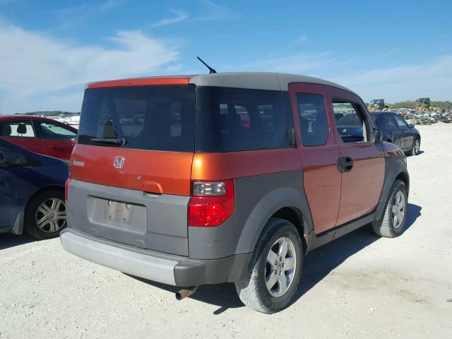 5J6YH17534L013228 - 2004 HONDA ELEMENT EX ORANGE photo 4