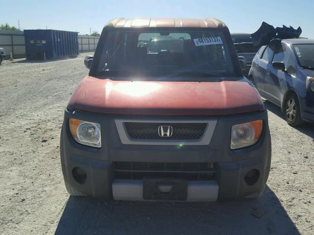 5J6YH17534L013228 - 2004 HONDA ELEMENT EX ORANGE photo 9