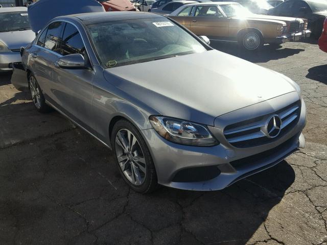 55SWF4JB8GU116878 - 2016 MERCEDES-BENZ C 300 GRAY photo 1