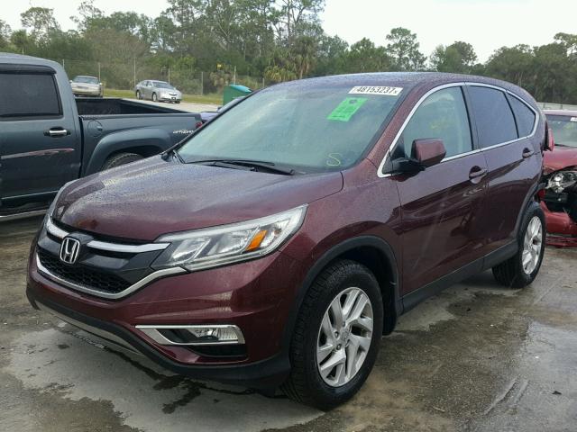 2HKRM3H57GH539726 - 2016 HONDA CR-V EX BURGUNDY photo 2