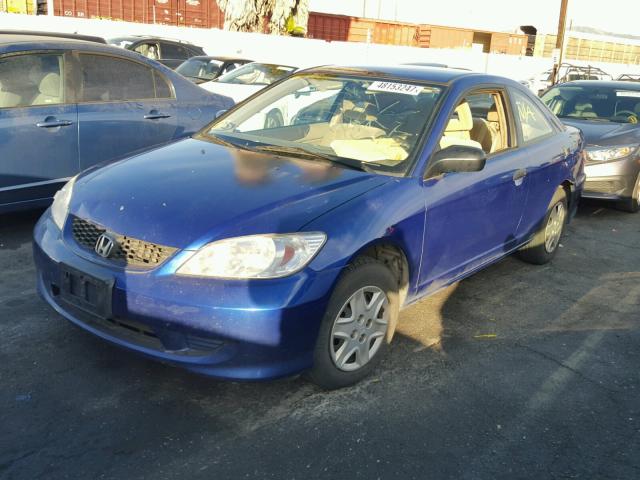 1HGEM22154L078582 - 2004 HONDA CIVIC DX V BLUE photo 2