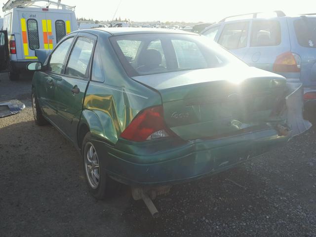 1FAFP34P42W264844 - 2002 FORD FOCUS SE GREEN photo 3