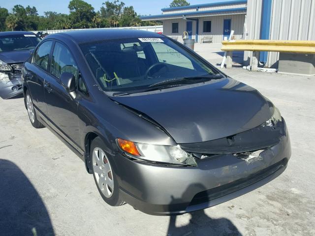 2HGFA16558H312372 - 2008 HONDA CIVIC LX GRAY photo 1