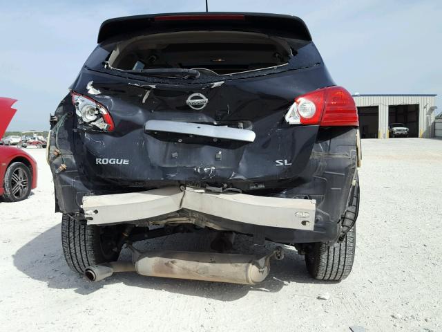 JN8AS5MT8BW161426 - 2011 NISSAN ROGUE S BLACK photo 9