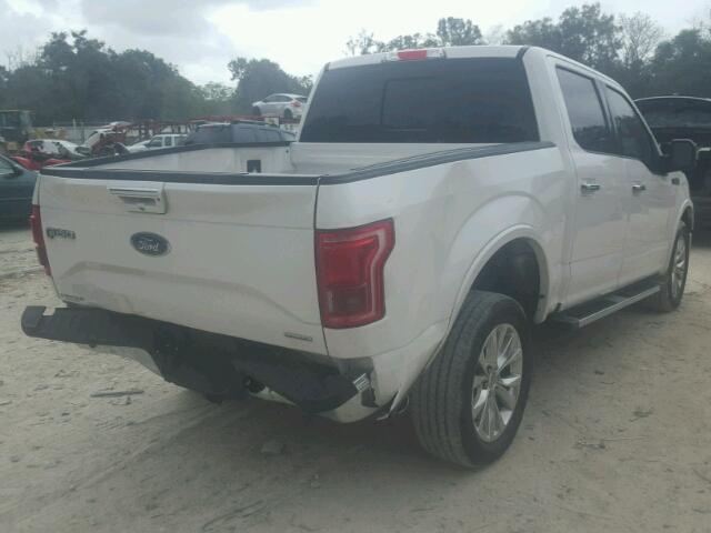 1FTEW1CF3FFB38101 - 2015 FORD F150 SUPER WHITE photo 4