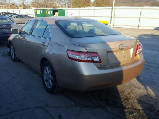 4T1BF3EK4BU227931 - 2011 TOYOTA CAMRY BASE GOLD photo 3