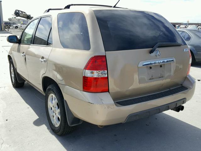 2HNYD18631H536549 - 2001 ACURA MDX TOURIN TAN photo 3