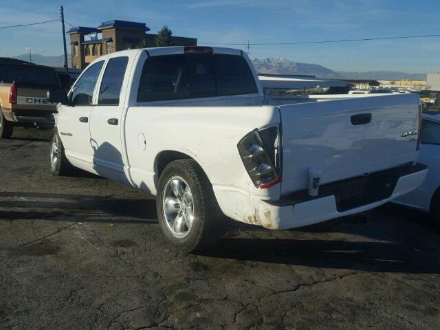 1D7HU18D85S359828 - 2005 DODGE RAM 1500 S WHITE photo 3