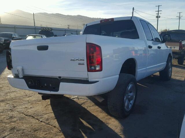 1D7HU18D85S359828 - 2005 DODGE RAM 1500 S WHITE photo 4