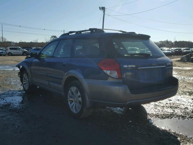 4S4BP62C987322603 - 2008 SUBARU OUTBACK 2. BLUE photo 3