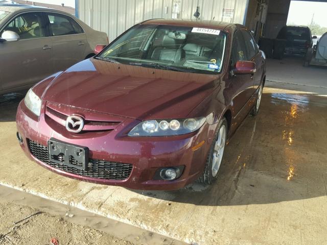 1YVHP81C975M56530 - 2007 MAZDA 6 I MAROON photo 2