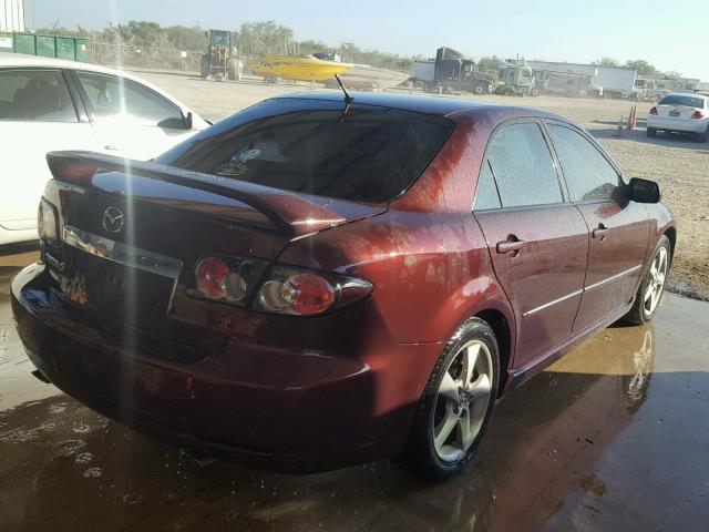 1YVHP81C975M56530 - 2007 MAZDA 6 I MAROON photo 4