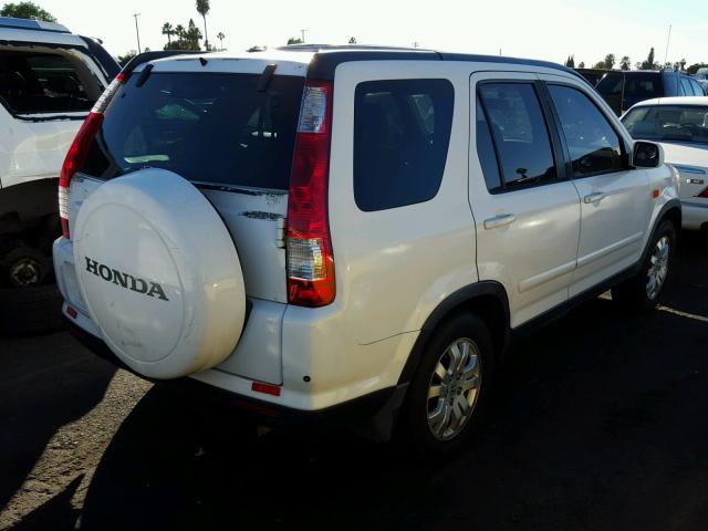 JHLRD789X5C019901 - 2005 HONDA CR-V SE WHITE photo 4