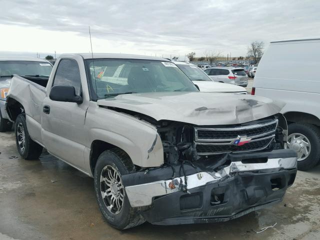 1GCEC14X76Z113555 - 2006 CHEVROLET SILVERADO TAN photo 1