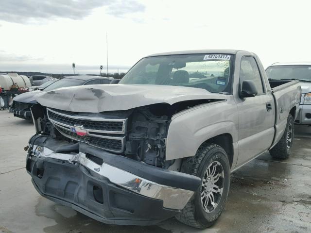 1GCEC14X76Z113555 - 2006 CHEVROLET SILVERADO TAN photo 2