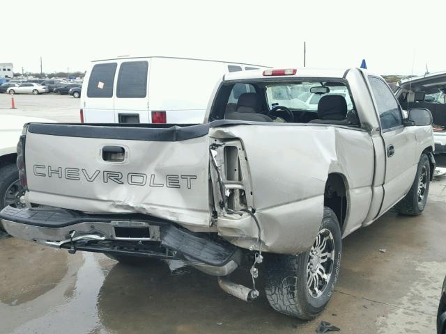 1GCEC14X76Z113555 - 2006 CHEVROLET SILVERADO TAN photo 4