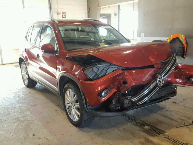 WVGBV7AX3FW105261 - 2015 VOLKSWAGEN TIGUAN S RED photo 1