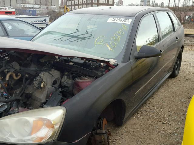 1G1ZT63866F289211 - 2006 CHEVROLET MALIBU MAX BLACK photo 2