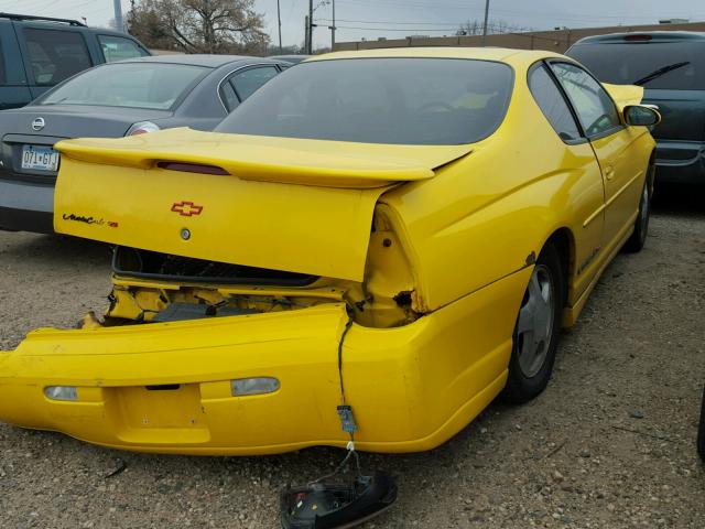 2G1WX15K239150006 - 2003 CHEVROLET MONTE CARL YELLOW photo 4