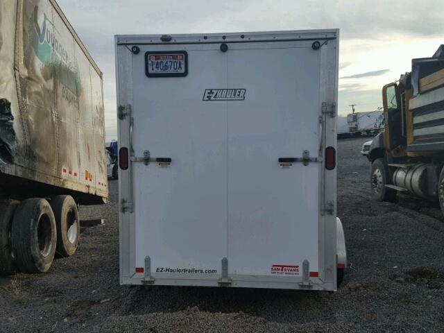 5WFBE1212DB000283 - 2013 UTILITY TRAILER WHITE photo 6