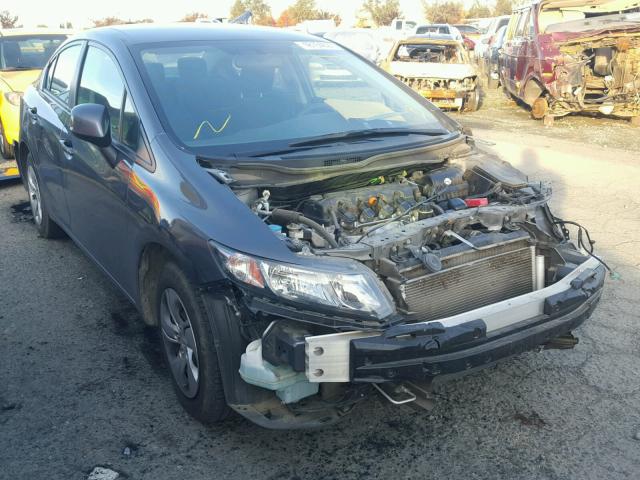 19XFB2F57DE290589 - 2013 HONDA CIVIC LX GRAY photo 1