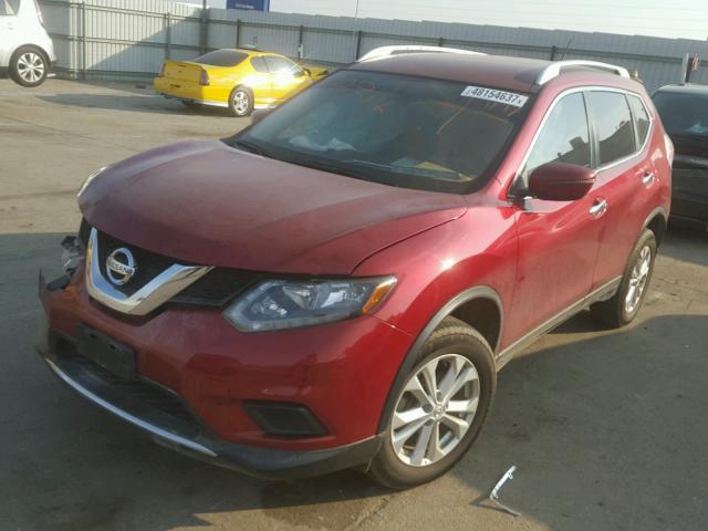 KNMAT2MV1GP708286 - 2016 NISSAN ROGUE S RED photo 2