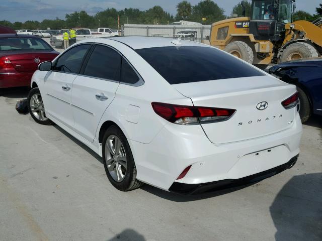 5NPE34AFXJH634914 - 2018 HYUNDAI SONATA SPO WHITE photo 3