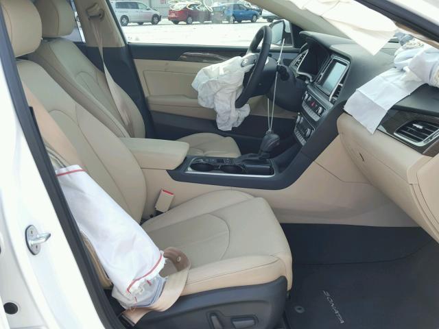 5NPE34AFXJH634914 - 2018 HYUNDAI SONATA SPO WHITE photo 5