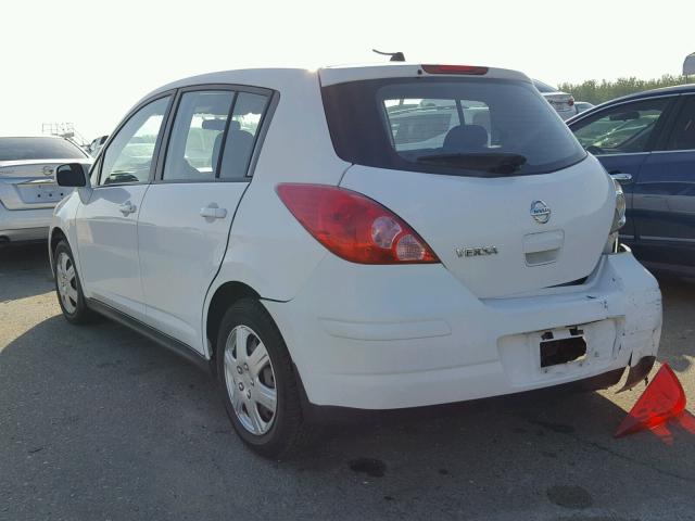 3N1BC13EX8L415020 - 2008 NISSAN VERSA S WHITE photo 3