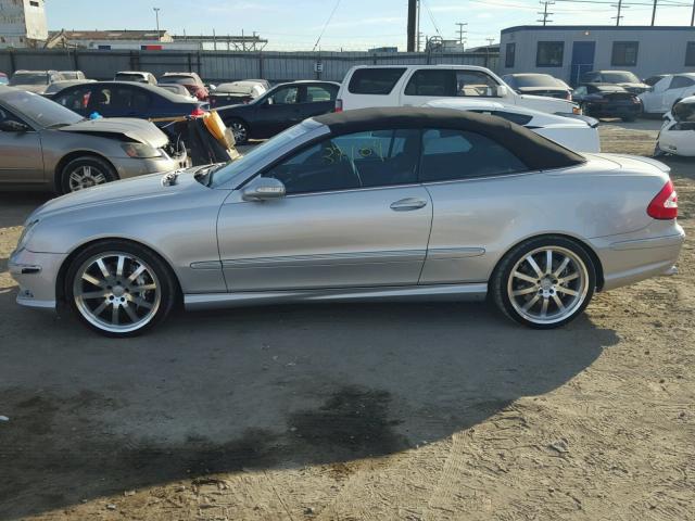 WDBTK76GX5T051921 - 2005 MERCEDES-BENZ CLK55 AMG SILVER photo 9