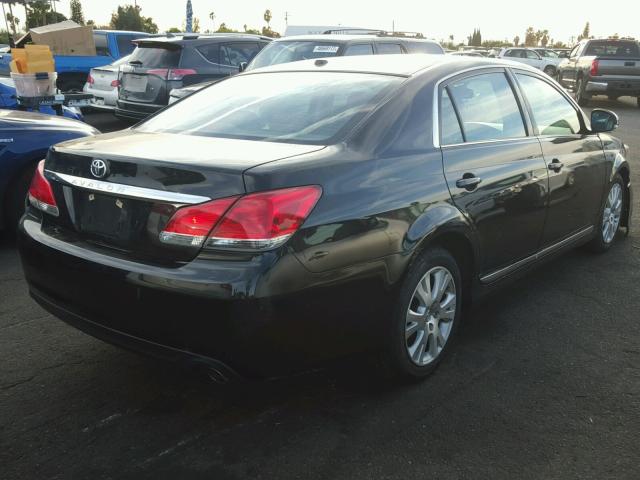 4T1BK3DB4CU449125 - 2012 TOYOTA AVALON BAS BLACK photo 4