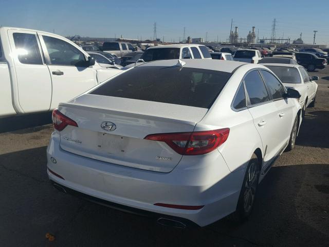 5NPE34AF7GH416096 - 2016 HYUNDAI SONATA SPO WHITE photo 4