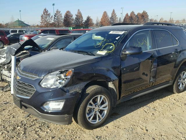 2GNFLFEKXH6298470 - 2017 CHEVROLET EQUINOX LT BLUE photo 9