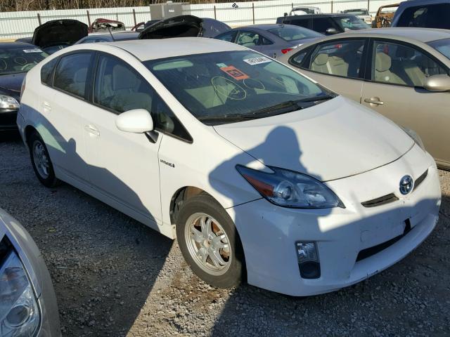 JTDKN3DU9A0186759 - 2010 TOYOTA PRIUS WHITE photo 1