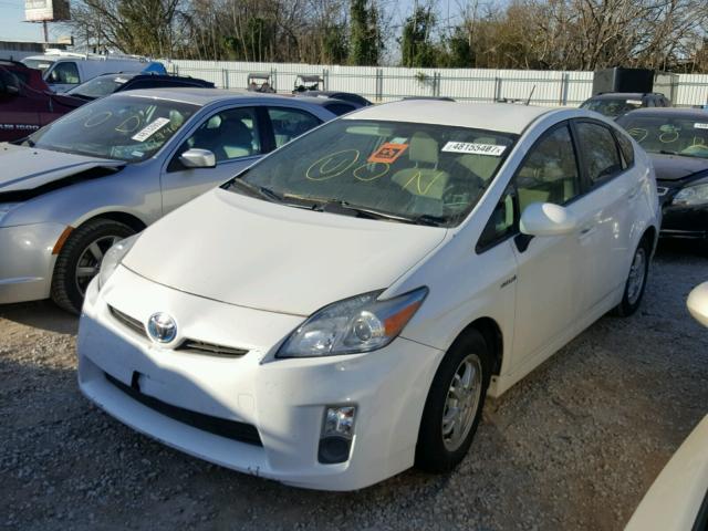 JTDKN3DU9A0186759 - 2010 TOYOTA PRIUS WHITE photo 2