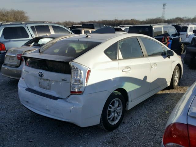 JTDKN3DU9A0186759 - 2010 TOYOTA PRIUS WHITE photo 4